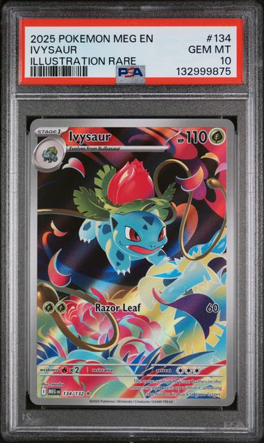 PSA 10 Ivysaur Mega Evolution 134/132