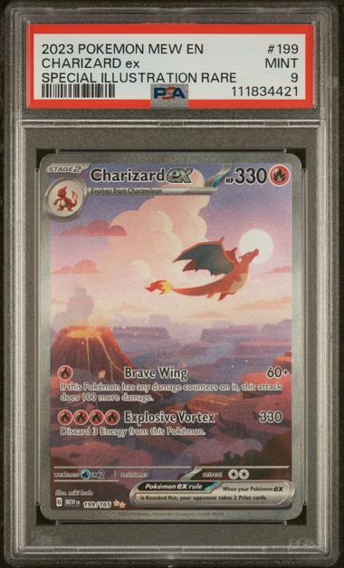 PSA 9 Charizard ex 151 199/165
