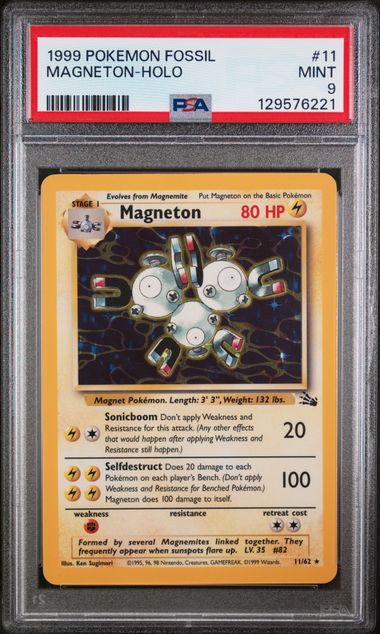 PSA 9 Magneton Fossil 11/62