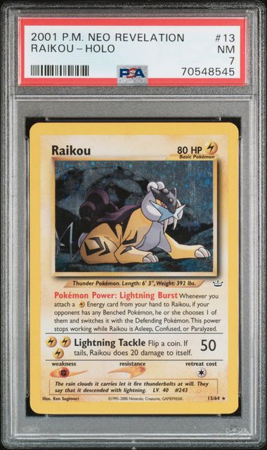 PSA 7 Raikou Neo Revelation 13/64