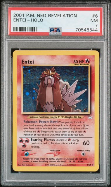 PSA 7 Entei Neo Revelation 6/64