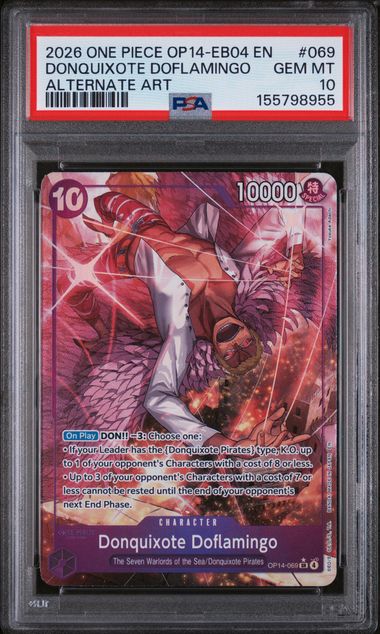 PSA 10 Donquixote Doflamingo OP14-EB04 069