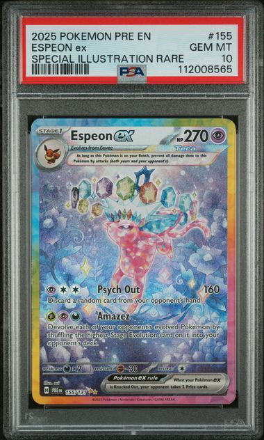 PSA 10 Espeon ex Prismatic Evolutions 155/131
