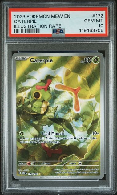 PSA 10 Caterpie 151 172/165
