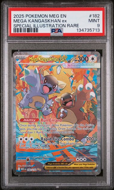 PSA 9 Mega Kangaskhan ex Mega Evolution 182/132
