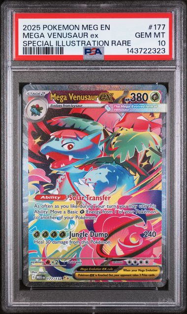 PSA 10 Mega Venusaur Mega Evolution 177/132