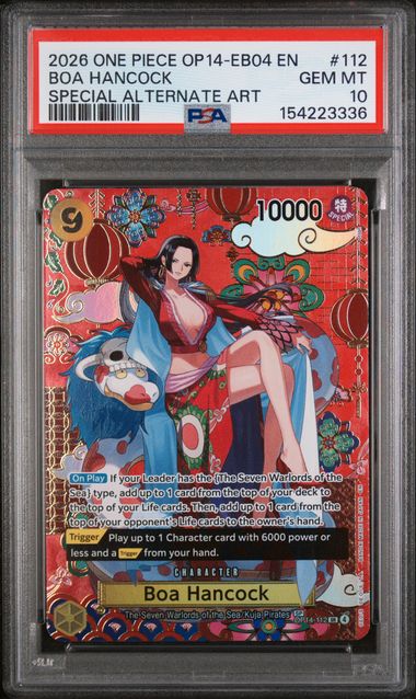 PSA 10 Boa Hancock OP14-EB04 112