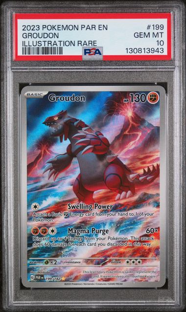 PSA 10 Groudon Paradox Rift 199/182