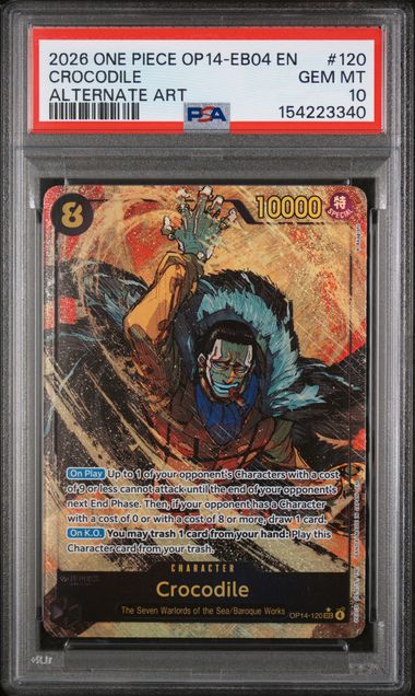 PSA 10 Crocodile OP14-EB04 120