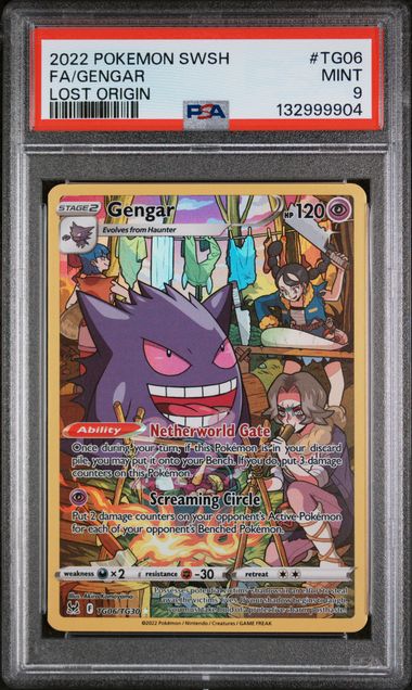 PSA 9 Gengar Lost Origin TG06/TG30