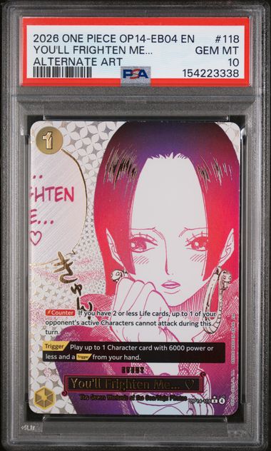 PSA 10 You'll Frighten Me... OP14-EB04 118