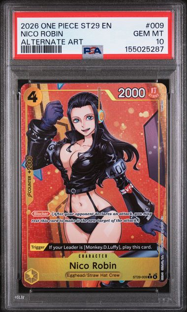 PSA 10 Nico Robin ST29 009