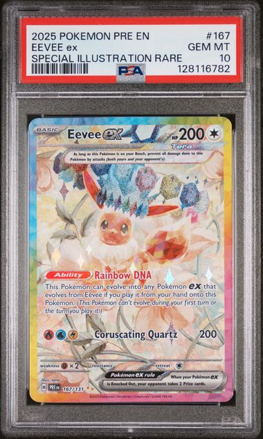 PSA 10 Eevee ex Prismatic Evolutions 167/131