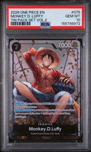 PSA 10 Monkey D. Luffy 075