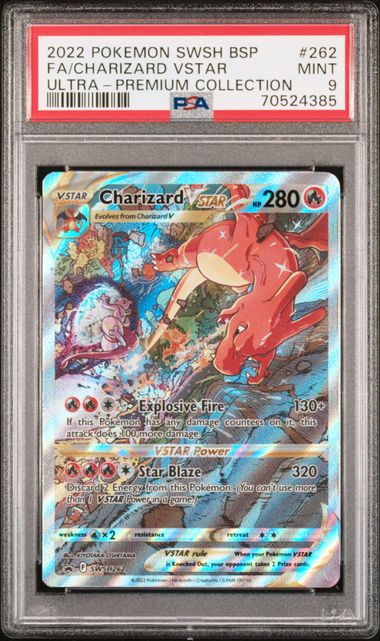 PSA 9 Charizard VSTAR Black Star Promo SWSH262