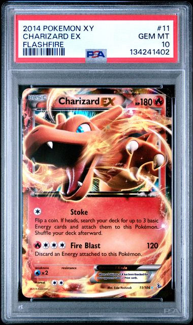 PSA 10 Charizard ex Flashfire 11/106