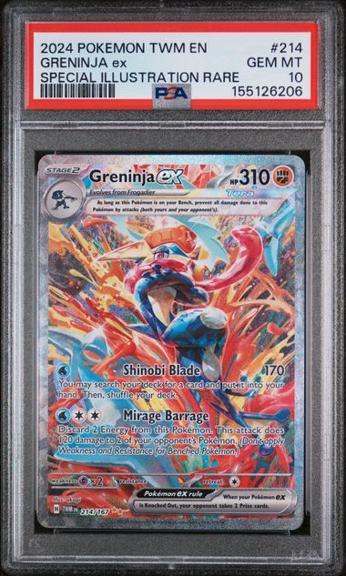 PSA 10 Greninja ex Twilight Masquerade 214/167