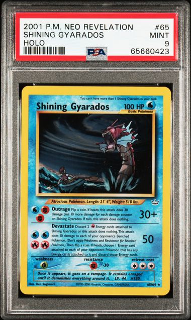 PSA 9 Shining Gyarados Neo Revelation 65/64