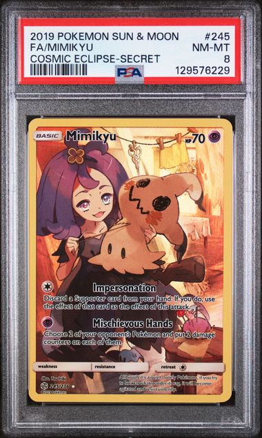 PSA 8 Mimikyu Cosmic Eclipse 245/236