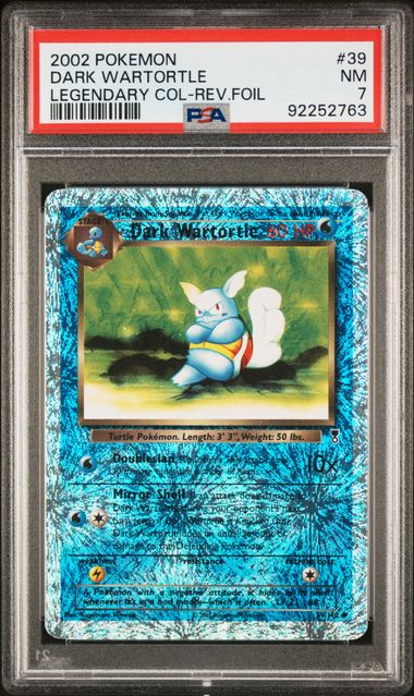 PSA 7 Dark Wartortle Legendary Collection 39/110