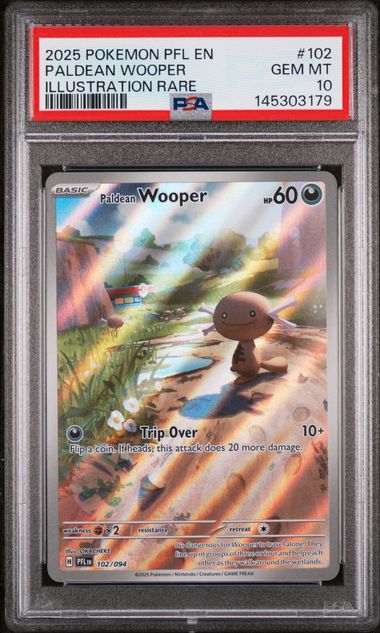 PSA 10 Paldean Wooper Phantasmal Flames 102/094