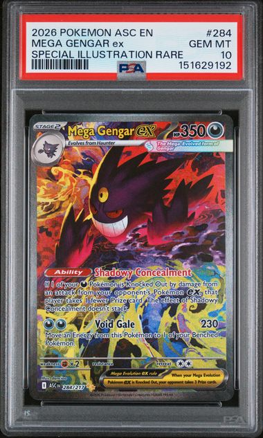 PSA 10 Mega Gengar ex Ascended Heroes 284/217