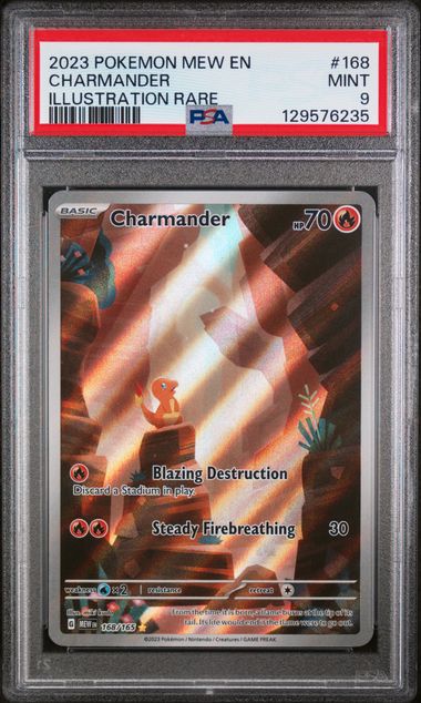 PSA 9 Charmander 151 168/165