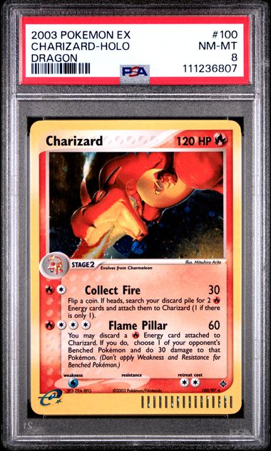 PSA 8 Charizard Dragon 100/97