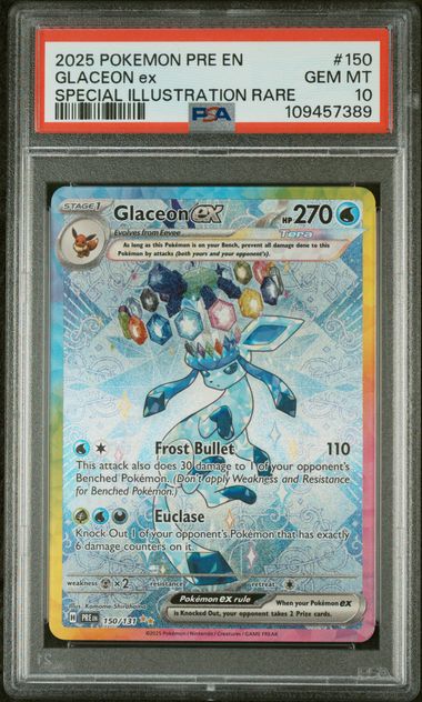 PSA 10 Glaceon ex Prismatic Evolutions 150/131