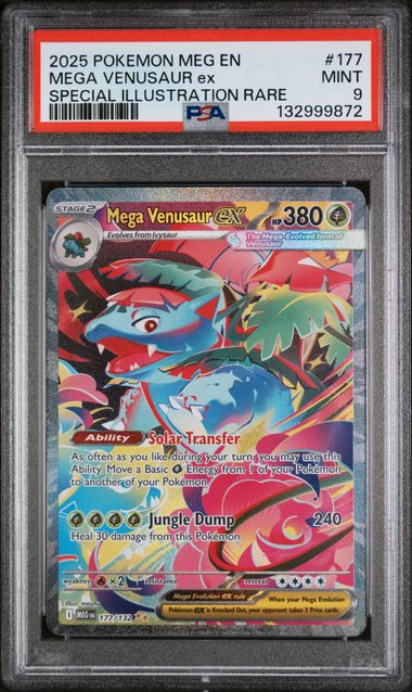 PSA 9 Mega Venusaur ex Mega Evolution 177/132