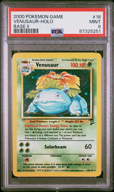 PSA 9 Venusaur Base II 18/30