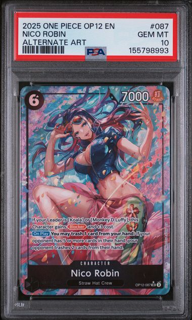 PSA 10 Nico Robin OP12 087