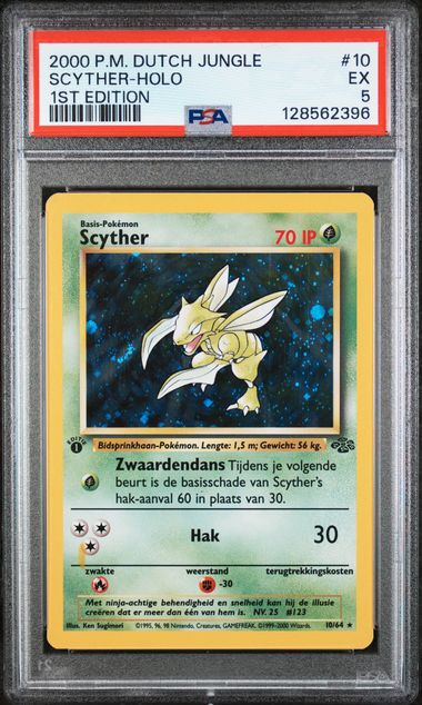 PSA 5 Scyther Dutch 1st Edition Jungle 10/64