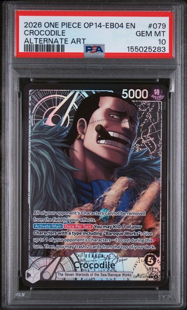 PSA 10 Crocodile OP14-EB04 079