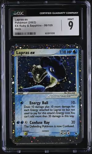 CGC 9 Lapras ex EX Ruby & Sapphire 99/109