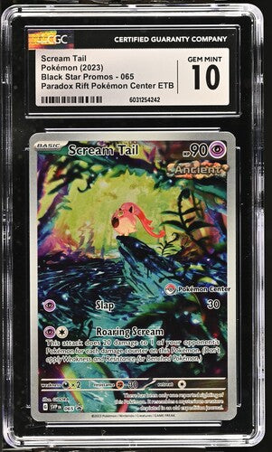 CGC 10 Scream Tail Paradox Rift Pokemon Center Promo 065