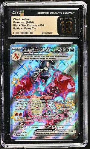 CGC Pristine 10 Charizard ex Paldean Fates Promo 074