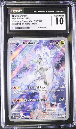CGC 10 N's Reshiram Journey Together 167/159