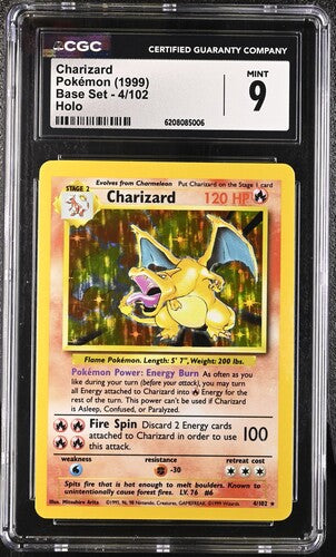 CGC 9 Charizard Base Set 4/102