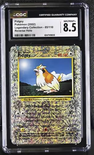 CGC 8.5 Pidgey Legendary Collection Reverse Holo 85/110