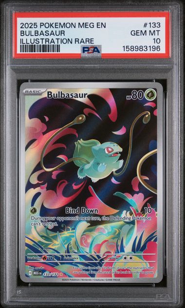 PSA 10 Bulbasaur Mega Evolution 133/132