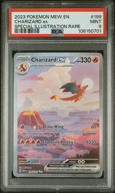 PSA 9 Charizard ex 151 199/165