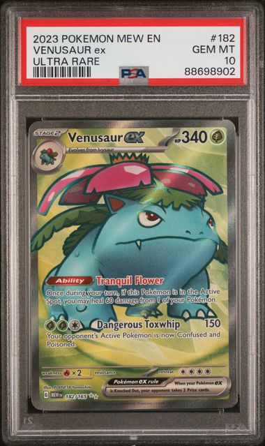 PSA 10 Venusaur ex 151 182/165