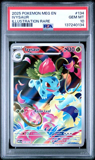 PSA 10 Ivysaur Mega Evolutions 134/132