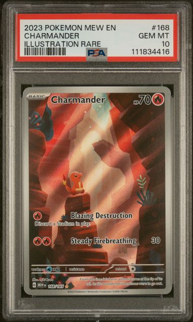 PSA 10 Charmander 151 168/165