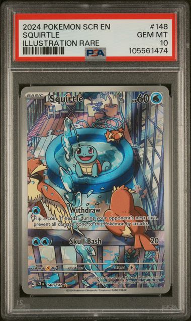 PSA 10 Squirtle Stellar Crown 148/142