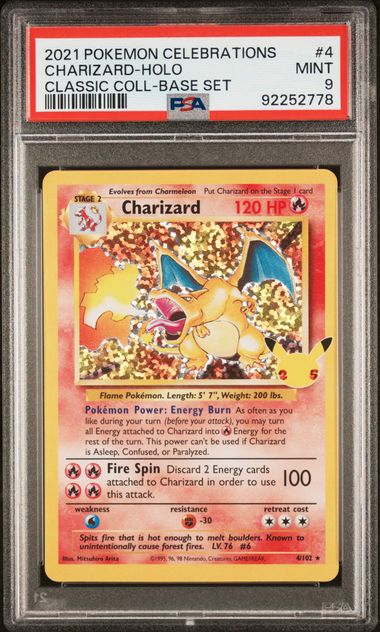 PSA 9 Charizard Celebrations 4/102