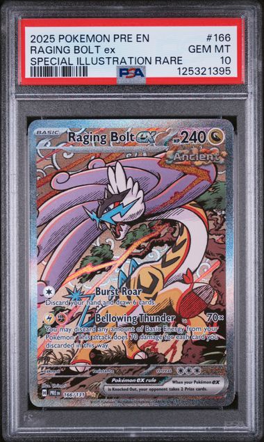 PSA 10 Raging Bolt ex Prismatic Evolutions 166/131
