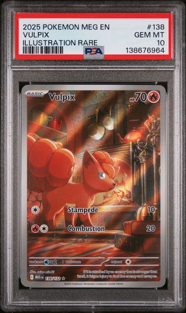 PSA 10 Vulpix Mega Evolution 138/132