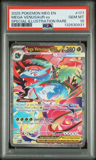PSA 10 Mega Venusaur ex Mega Evolution 177/132+